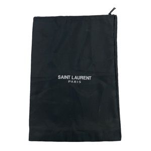 Saint Laurent Paris Satin Dust Bag OS Black